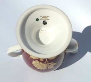 Vintage Wedgwood Porcelain - Ruby Tonquin Pattern Coffee Pot - Lovely 7
