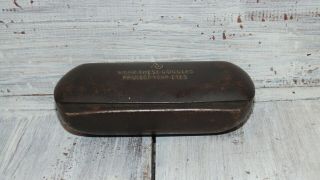 Vintage American Optical Metal Safety Glasses Case Only Steampunk