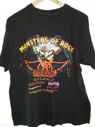 Mens Vintage Monsters Of Rock 1994 T - Shirt Large
