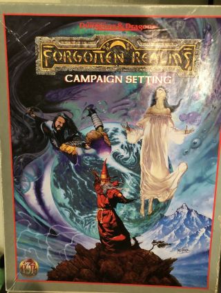 Vintage Tsr 1085 Advanced Dungeons & Dragons Forgotten Realms Campaign Setting