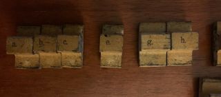 70 Vintage Wooden Rubber Stamps Letter and Number Printing set 6