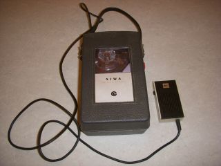 Vintage Aiwa Model Tp - 61r Portable Reel To Reel Tape Recorder,