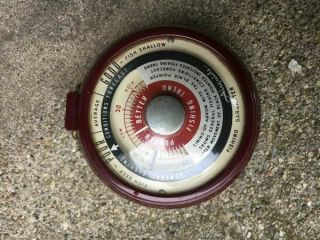 Vintage Airguide Fishing Barometer Collectible From 1950s