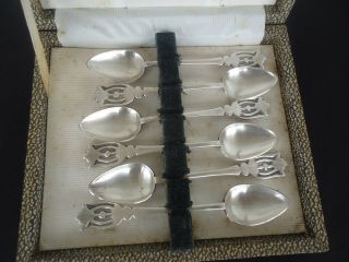 6 Vintage Rodd Silver Plate Teaspoons Coffee Spoons Sheffield