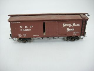 Vintage Ho Model Train Wooden Nickel Plate Road Box Car Nkp 34567 Nyc&stl