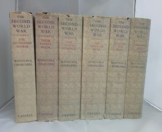 The Second World War By Winston S.  Churchill In 6 Volumes First Edition 1948