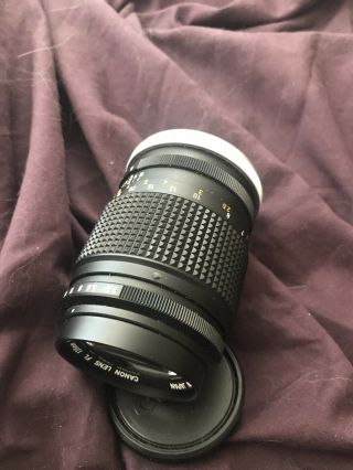 Canon 135mm F3.  5 Fl Lens With Caps And Case