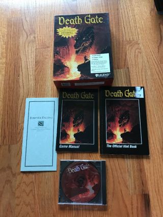VTG 1994 DEATH GATE Big Box PC Computer Game CD - Rom by Legend. 8