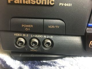 Panasonic PV - 9451 VCR/VHS Player & Recorder 4 Head Hi - Fi Stereo With Remote 5