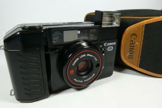 Old Vintage Canon Af35m Ii Quartz Date (sure Shot) Compact 35mm Film Camera