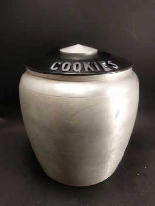 Vintage Kromex Cookie Jar 7.  5 " Tall 1950s