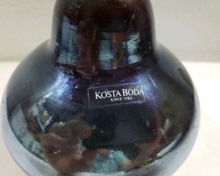 Vintage Blue Kosta Boda 6 1/2 