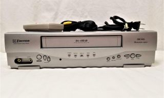 Vcr Emerson Ewv404 With Remote And A/v Cables Cleaned Guaranteed