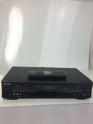 Toshiba 4 - Head Video Cassette Recorder Vcr Vhs Player Model W - 622 Remote
