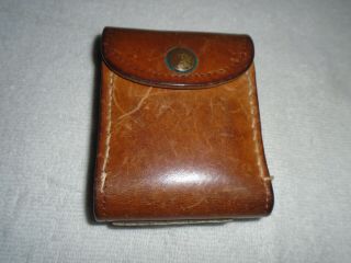 Vintage Leather Ammo Pouch 10 Round Ammo Pouch 30 - 06 Ammo Pouch