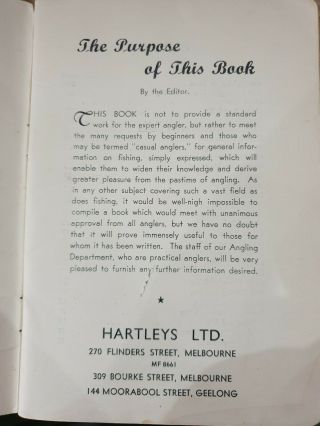 HINTS FOR ANGLERS by HARTLEYS – BLUE ?1960 SC 2