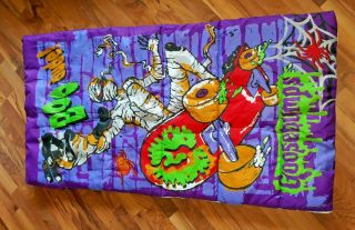 Vintage Goosebumps Sleeping Bag - Skateboarding Mummy - R.  L.  Stine 90s Horror Ab