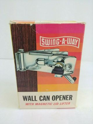 Vintage Swing - A - Way Wall Mount Can Opener Model 609 Box Harvest Color