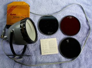 Vintage Kodak Adjustable Safelight Lamp Model A