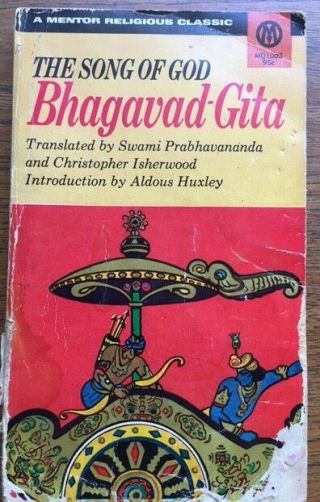 The Song Of God,  By Bhagavad - Gita,  Vintage Paperback 1951