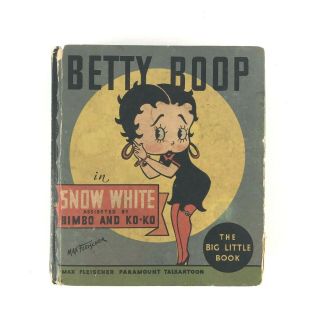 Betty Boop In Snow White Bimbo And Ko - Ko 1934 Whitman Big Little Book 1119