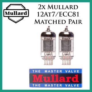 2x Mullard 12at7 / Ecc81 | Matched Pair / Duet / Two Tubes
