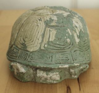 Vintage The Stone Bunny Green Turtle Tortoise Telle M Stein Carved Figure Statue 3