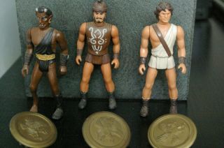 Vintage 1980 Mgm Clash Of The Titans Action Figures,  3 Figures