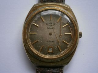Vintage Gents Wristwatch Rotary Automatic Watch Spares As 1903 Swiss