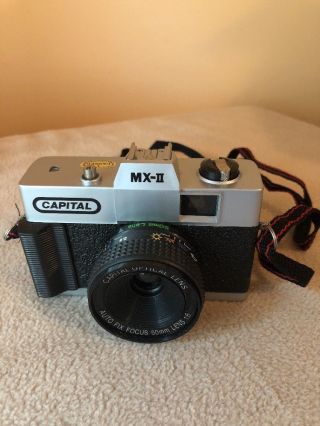 Capital Mx - Ii 35mm Film Camera Vintage 1980s Basic Film Photography
