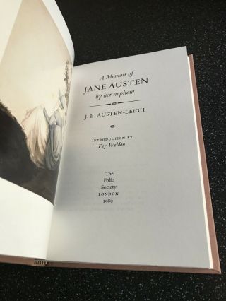 A Memoir Of Jane Austin 1989 Folio Society 3