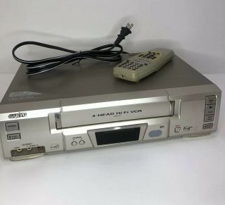 Sanyo Vwm - 700 Vcr Vhs 4 Head Video Cassette Player With Remote Vcr Plus