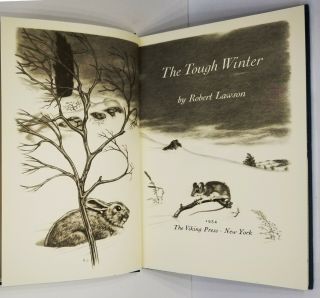 The Tough Winter Robert Lawson Vintage 1954 HcDj First Edition 5