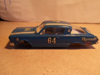 Vintage Plymouth Barracuda Slot Car Body / 51/2 " In Length / Strombecker