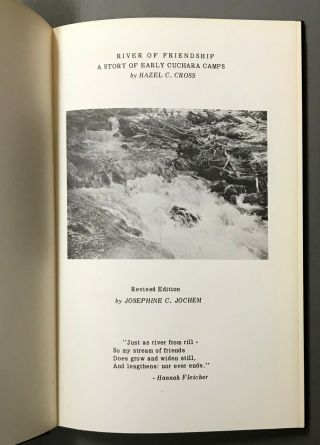 [Colorado] River of Friendship: A Story of Early Cuchara Camps 1970 2
