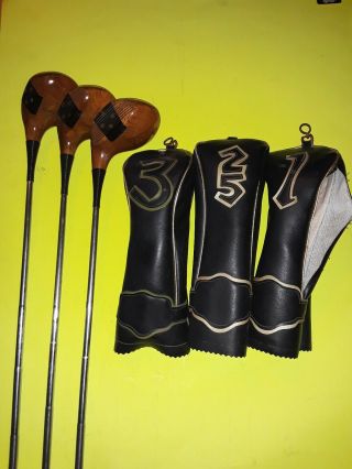 Vintage Macgregor Byron Nelson 563 Persimmon Wood Set 1,  2&3 Right Hand