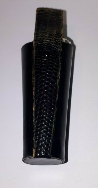 Vintage Guerlain Shalimar Perfume Bottle in Leather Pouch 2
