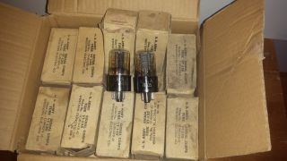 Pair Vt - 135/12j5gt Vacuum Tubes Wwii Western Electric Nos By Rca Us Army 1940 