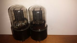 PAIR VT - 135/12J5GT Vacuum Tubes WWII Western Electric NOS by RCA US Army 1940 ' s 6
