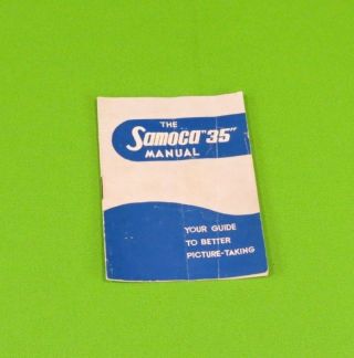 Vintage Samoca " 35 " Instruction Booklet