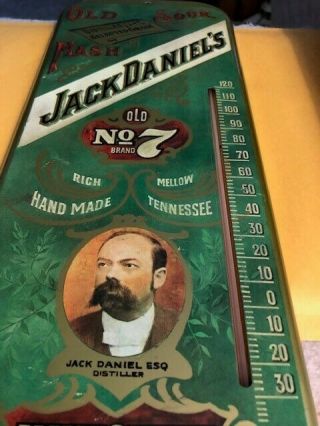 Vintage Jack Daniels Old No.  7 Whiskey Thermometer