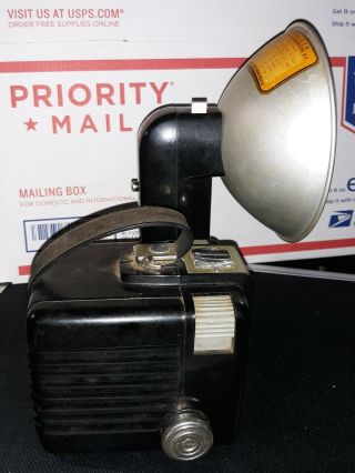 Vintage Kodak Brownie Hawkeye Camera Flash Model with Kodalite Flasholder - 3