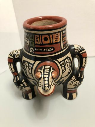 Vintage Unusual South America Pottery Vase/ Vessel/rattle
