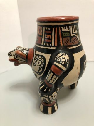 Vintage Unusual South America Pottery Vase/ Vessel/Rattle 2