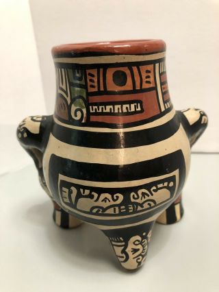 Vintage Unusual South America Pottery Vase/ Vessel/Rattle 3