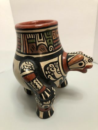 Vintage Unusual South America Pottery Vase/ Vessel/Rattle 4