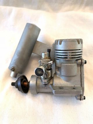 Vintage Rc Model Airplane Engine With Muffler Unknown Maker
