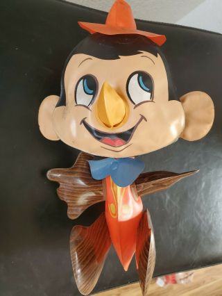 10 " Vintage Inflatable Disney Pinocchio Figure By Ideal