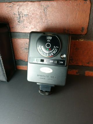 Vintage Canon Speedlite 155A Hot Shoe Flash - - and. 5