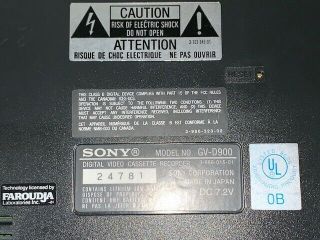 Sony Video Walkman GV - D900 Mini DV - -,  PARTS only, 2